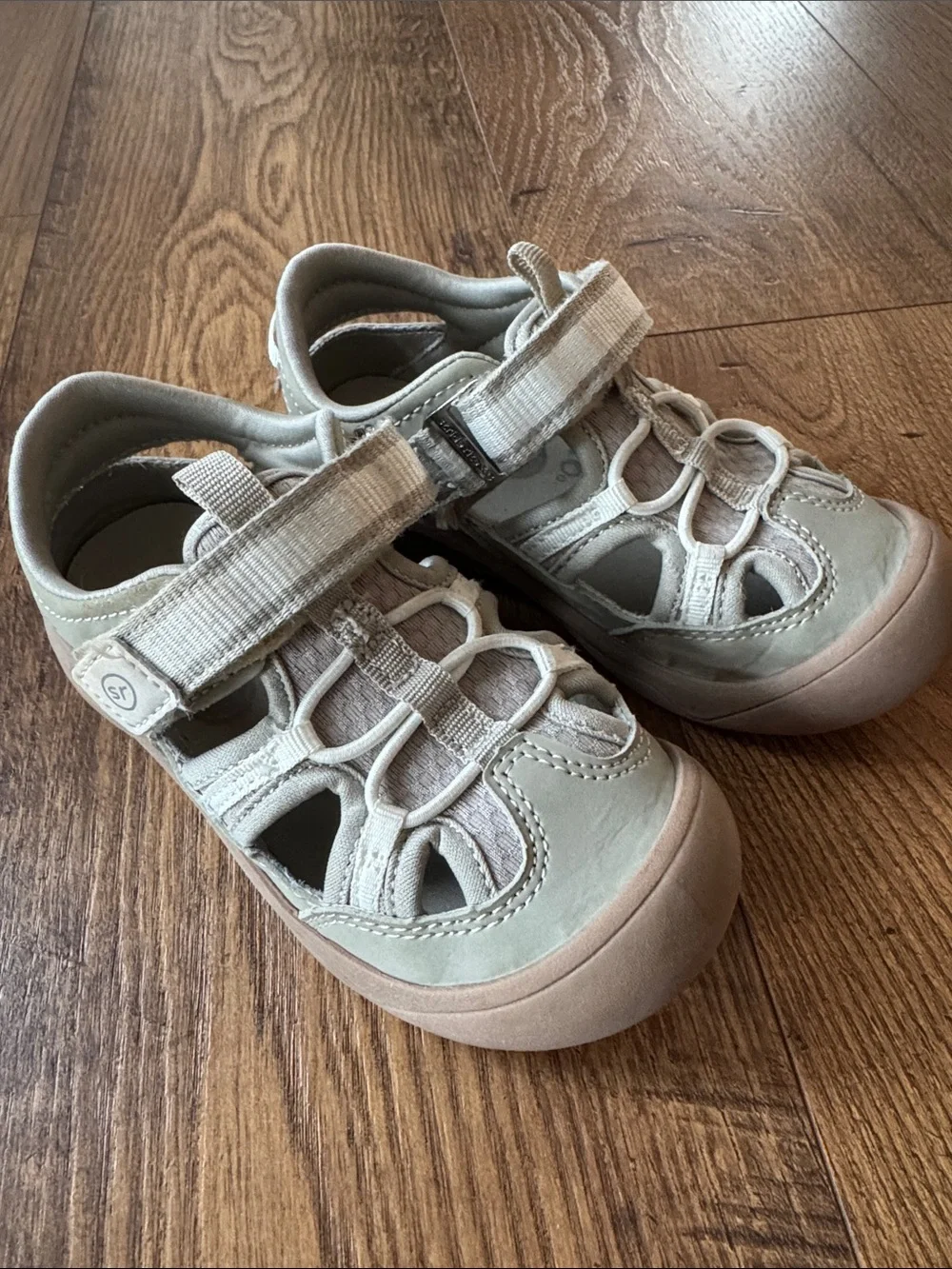 Stride Rite boys skyskip sandal, taupe/tan, size 10